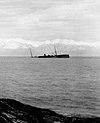 Photo de l'épave du navire à vapeur SAN PEDRO au large de Victoria, en Colombie-Britannique, en 1899