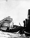 Photo montrant le naufrage du ROSE CASLTE en novembre 1942